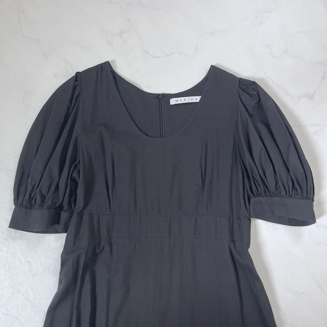 MARIHA マリハ 花のワルツのドレス 黒 ロングワンピース 38