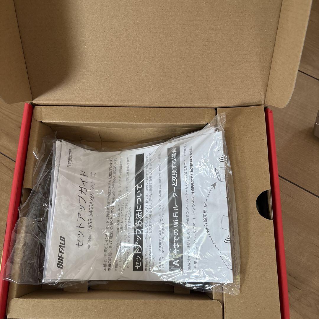buffalo wifiルーター　WSR-5400AX6S-CG