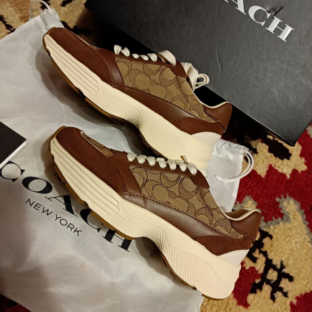 COACH シグネチャー柄 スニーカー COACH - COACH コーチ スニーカー シグネチャー柄 靴 シューズ
