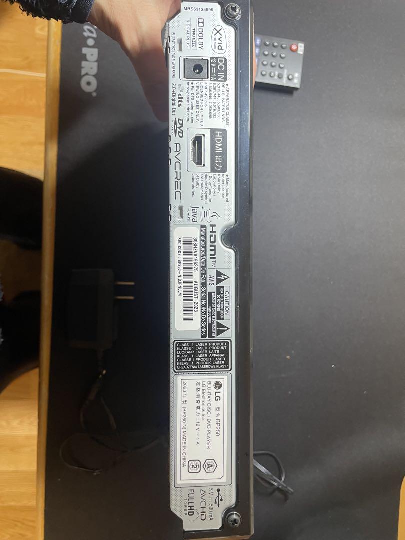 1*c様 LG ブルーレイディスクプレーヤー BP250 3.4回使用程度