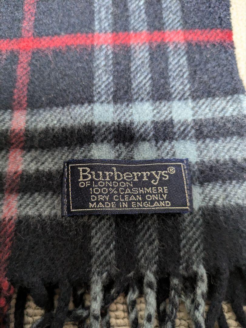 Burberrys カシミヤ100%チェック柄マフラー Burberrys 100%カシミヤ マフラー チェック柄 - Accessory正規 品