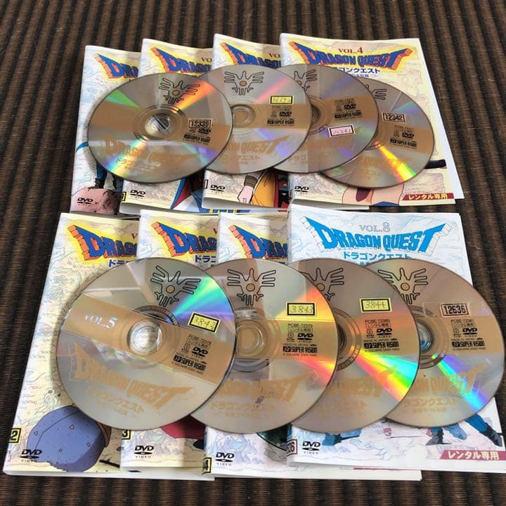 2年保証』 ドラゴンクエスト 勇者アベル伝説 DVDレンタル8巻セット