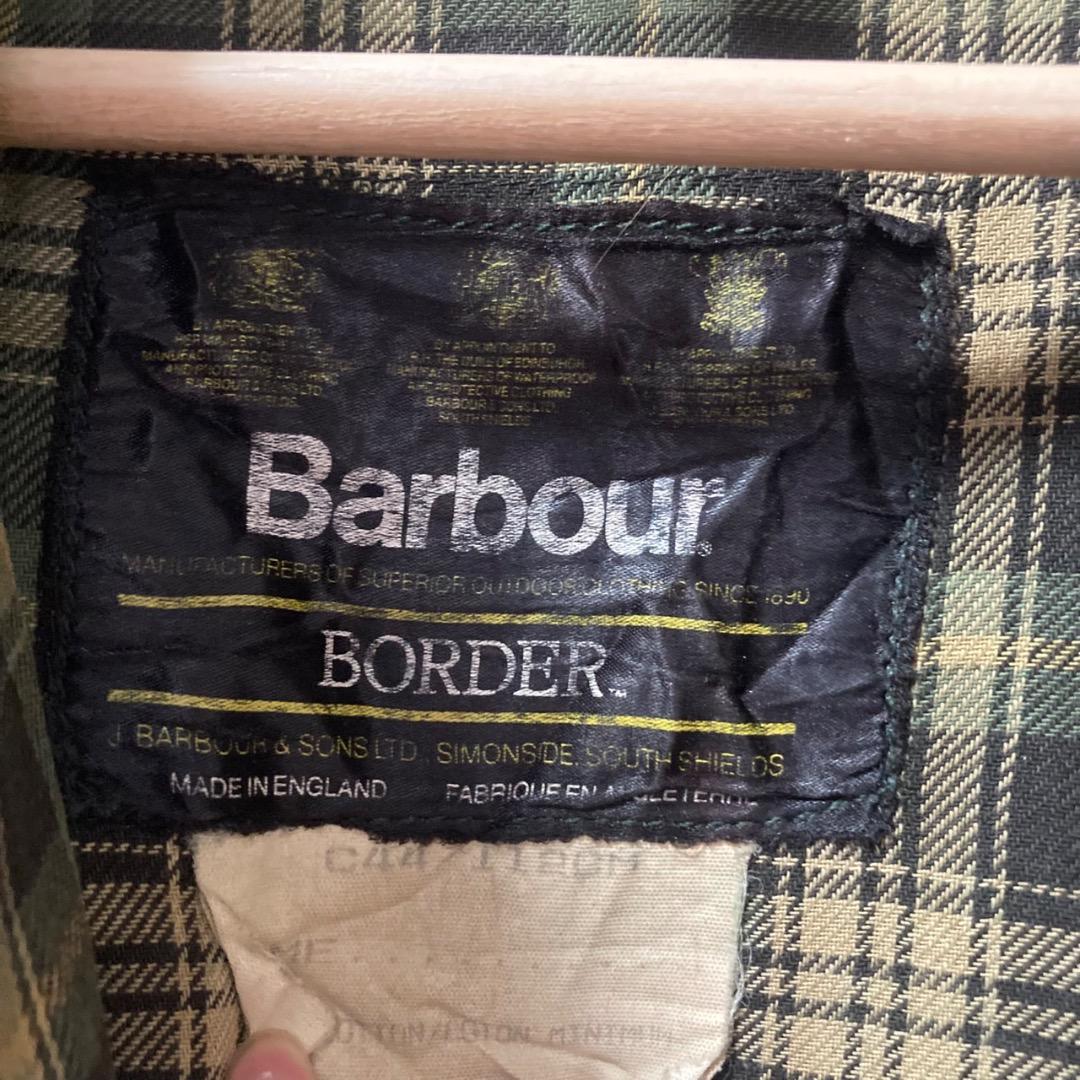 80s Barbour Border ジャケット C44 イングランド製バブアー