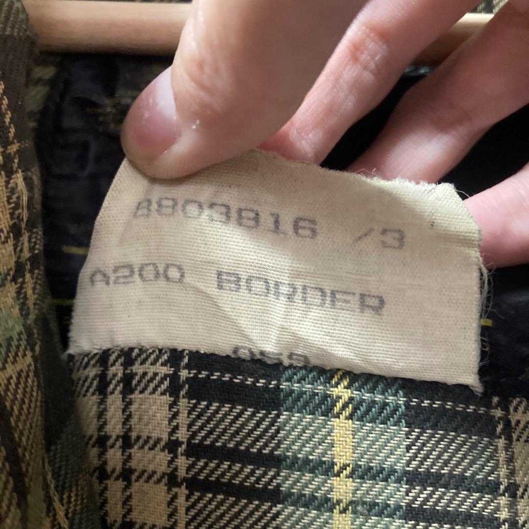 80s Barbour Border ジャケット C44 イングランド製バブアー