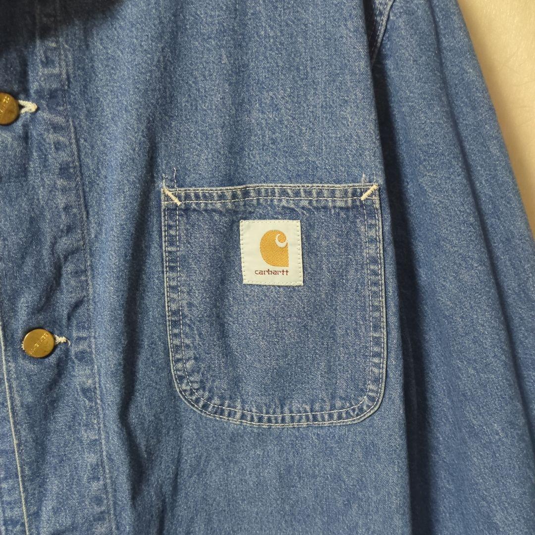 90s Carharttデニムカバーオール 星タグ MADE IN USA