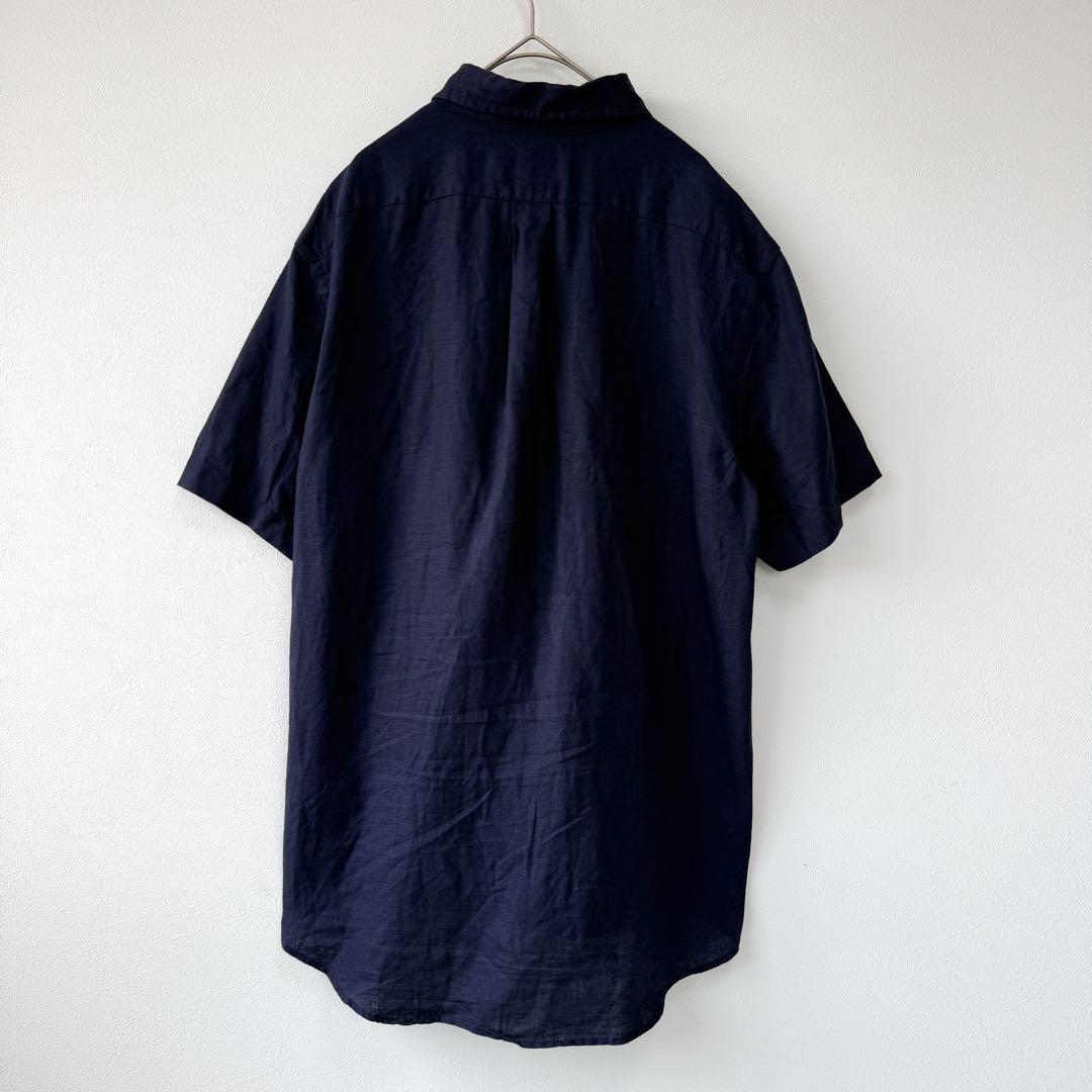 現行✨】ポロラルフローレン半袖リネン100%シャツ ポニー刺繍