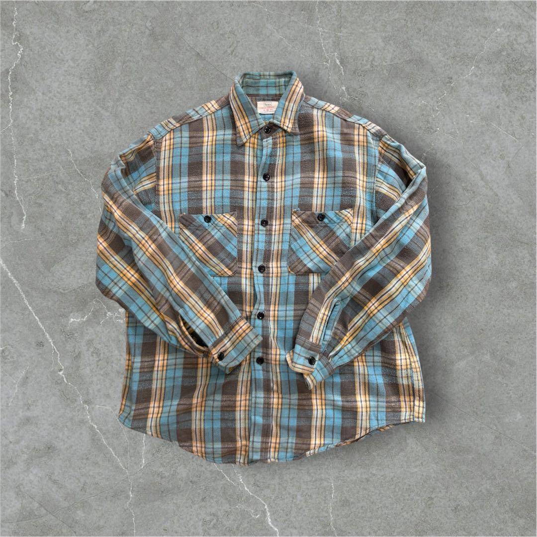 トップス 60s sears flannel shirt