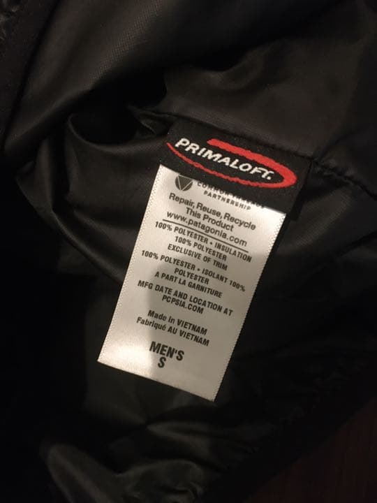 パタゴニア　ナノパフプルオーバー  2013年　黒　Sサイズ(6825円)