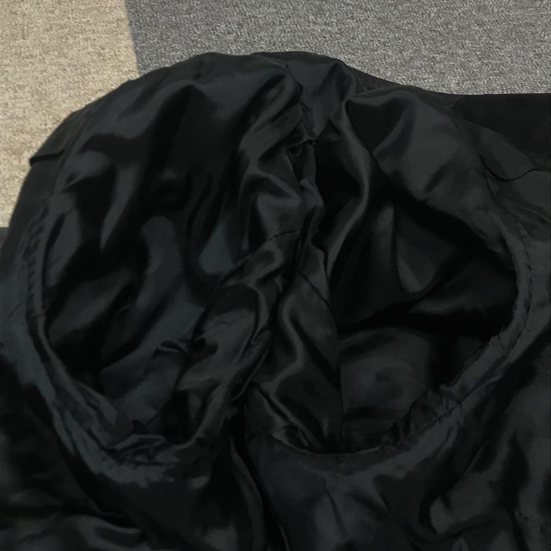 （48）ZZegna テーラードジャケット 綿 総裏 ブラック 50 L