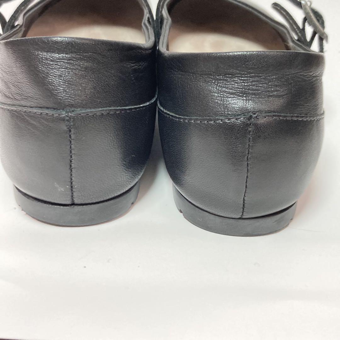 ビルケンシュトック 37 24 JUNE メリージェーン レザー ブラック 中古・古着通販】BIRKENSTOCK (ビルケンシュトック) JUNE レザー