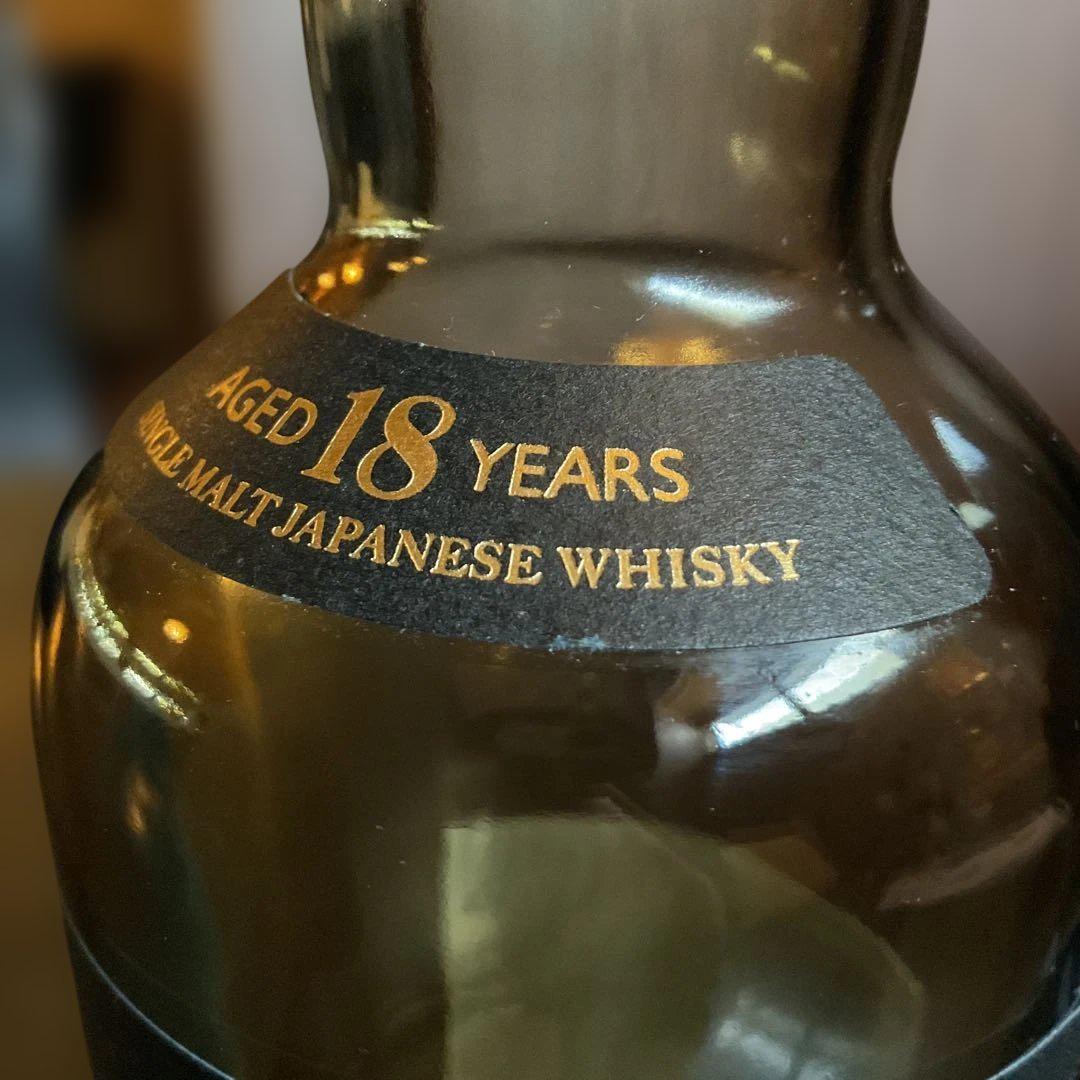 山崎 18年 シングルモルトウイスキー空瓶　空箱付き