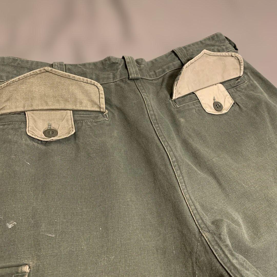50-60s 実物 フランス軍 m47 カーゴパンツ