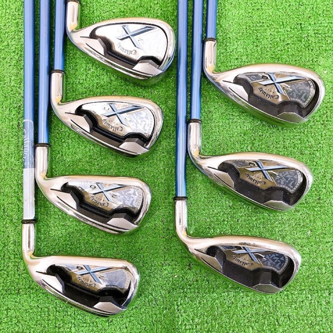 レディース　キャロウェイ　x20 アイアン7本　Callaway セ11☆Callaway キャロウェイ X20 レディースアイアン7本セット