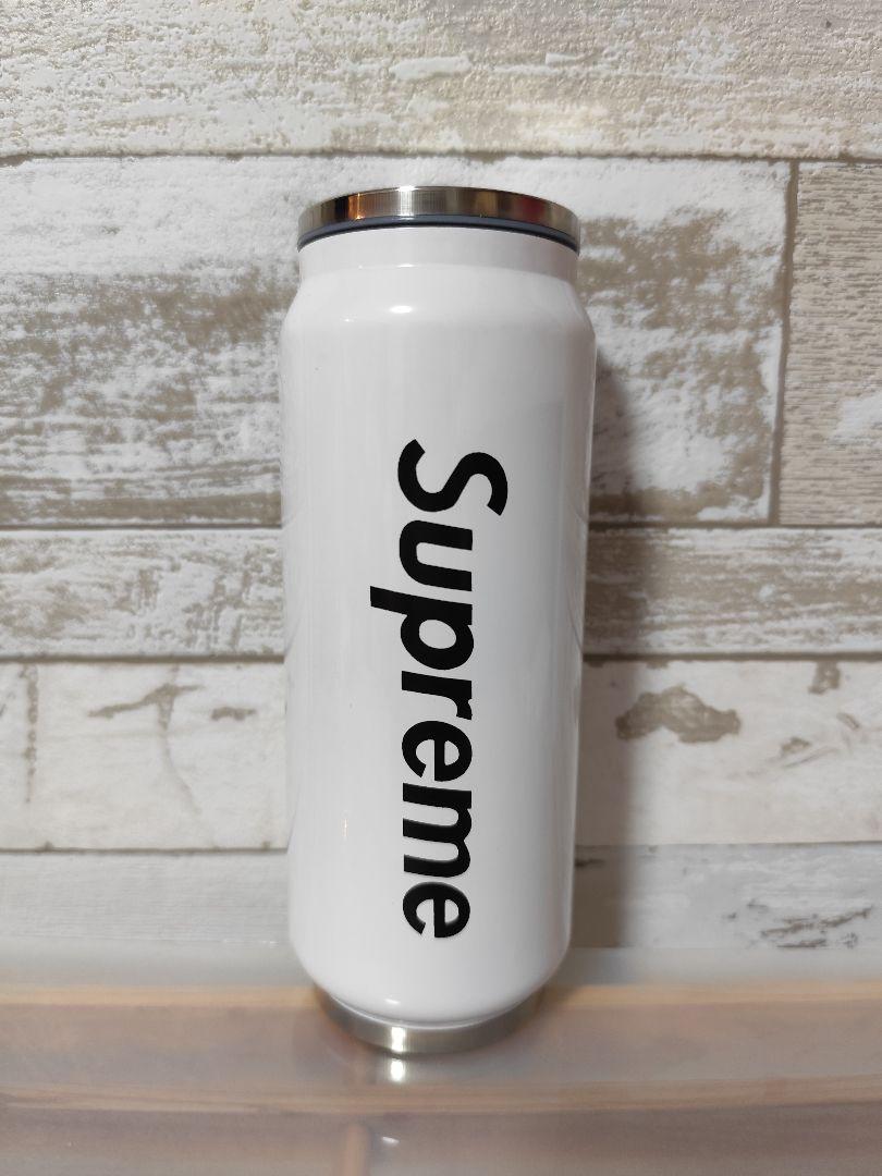 新品未使用 Supreme ステンレスボトル 水筒 ストロー仕様 ホワイト
