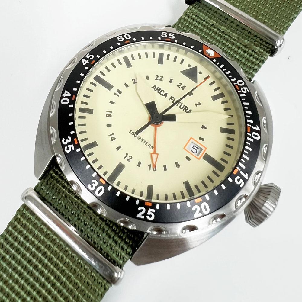 新品・未使用 ARCA FUTURA 腕時計 3750IV1 アイボリー/カーキ