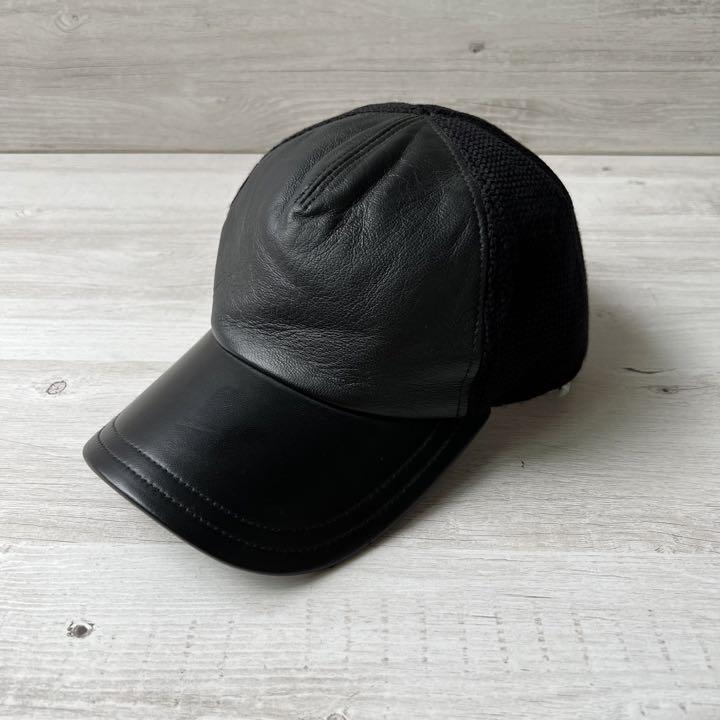 Dior HOMME レザー ウール キャップ