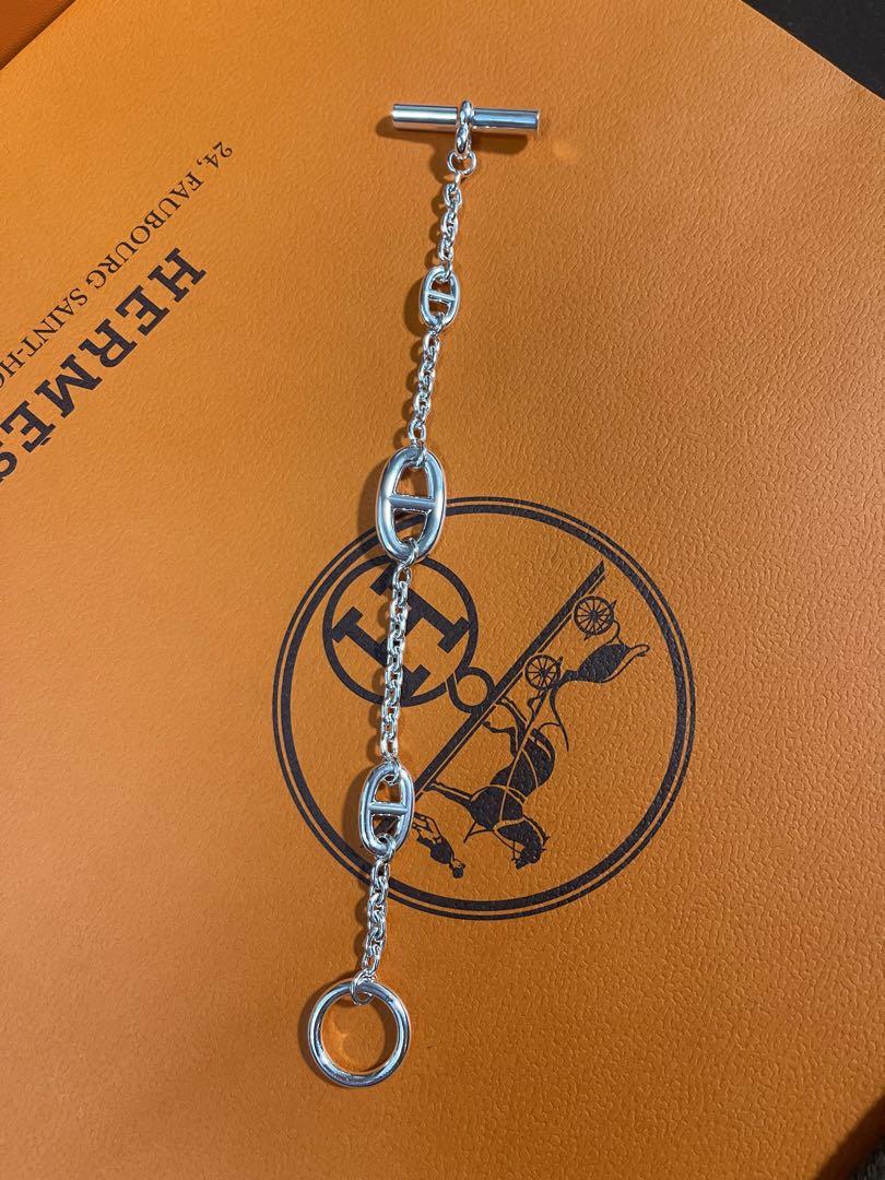 【新品未使用】HERMES ファランドール　シェーヌダンクル　 ブレスレットLG