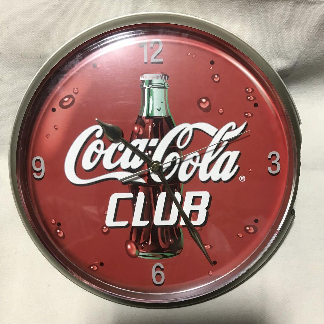 ディズニープリンセスのベビーグッズも大集合 非売品】コカコーラ掛け時計 【ジャンク品】 コレクション