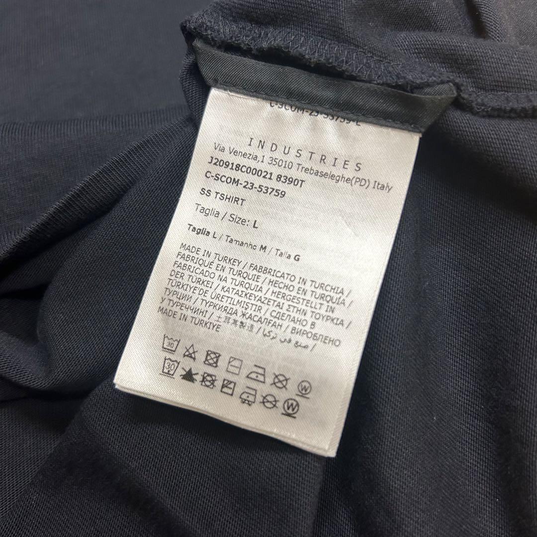 【新作】【美品】 MONCLERモンクレール半袖Tシャツ黒系L