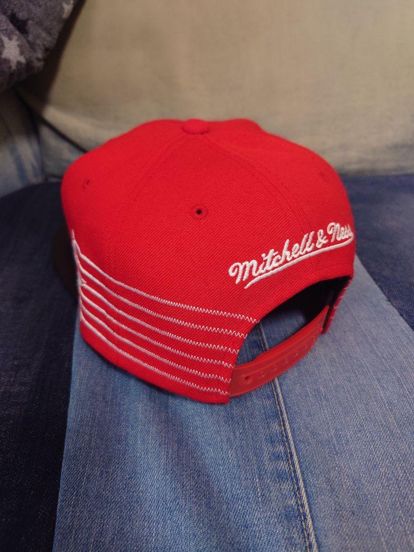 ★MITCHELL & NESS★シカゴ・ブルズ キャップ★ストライプ ☆MITCHELL & NESS☆シカゴ・ブルズ キャップ☆ストライプ 帽子