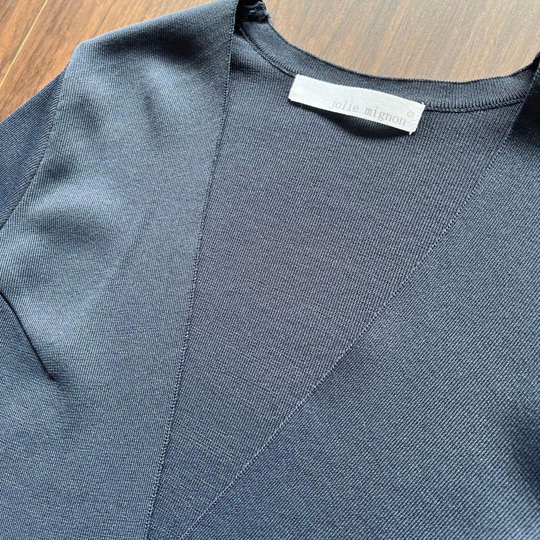 【期間限定お値下げ】Jolie mignon ネイビーカーディガンボレロ 36