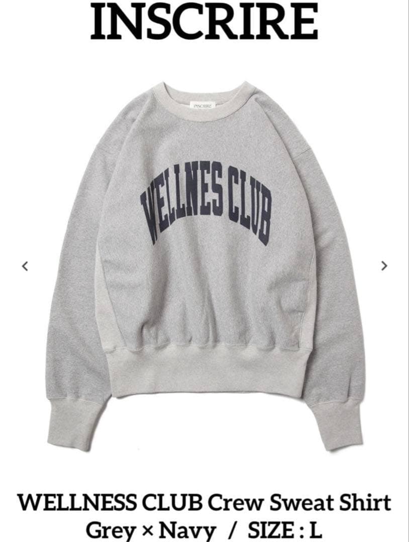 INSCRIRE WELLNESS CLUB Crew Sweat ShirtL INSCRIRE