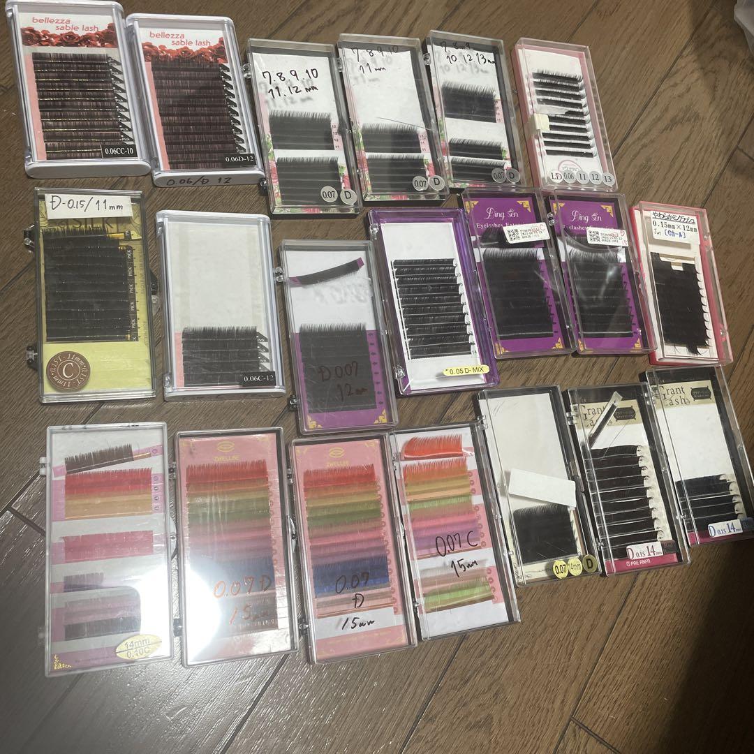 まつげエクステ20セットMIX