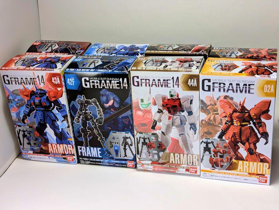 機動戦士ガンダム Gフレーム 4種セット イフリート ジムコマンド サザビー