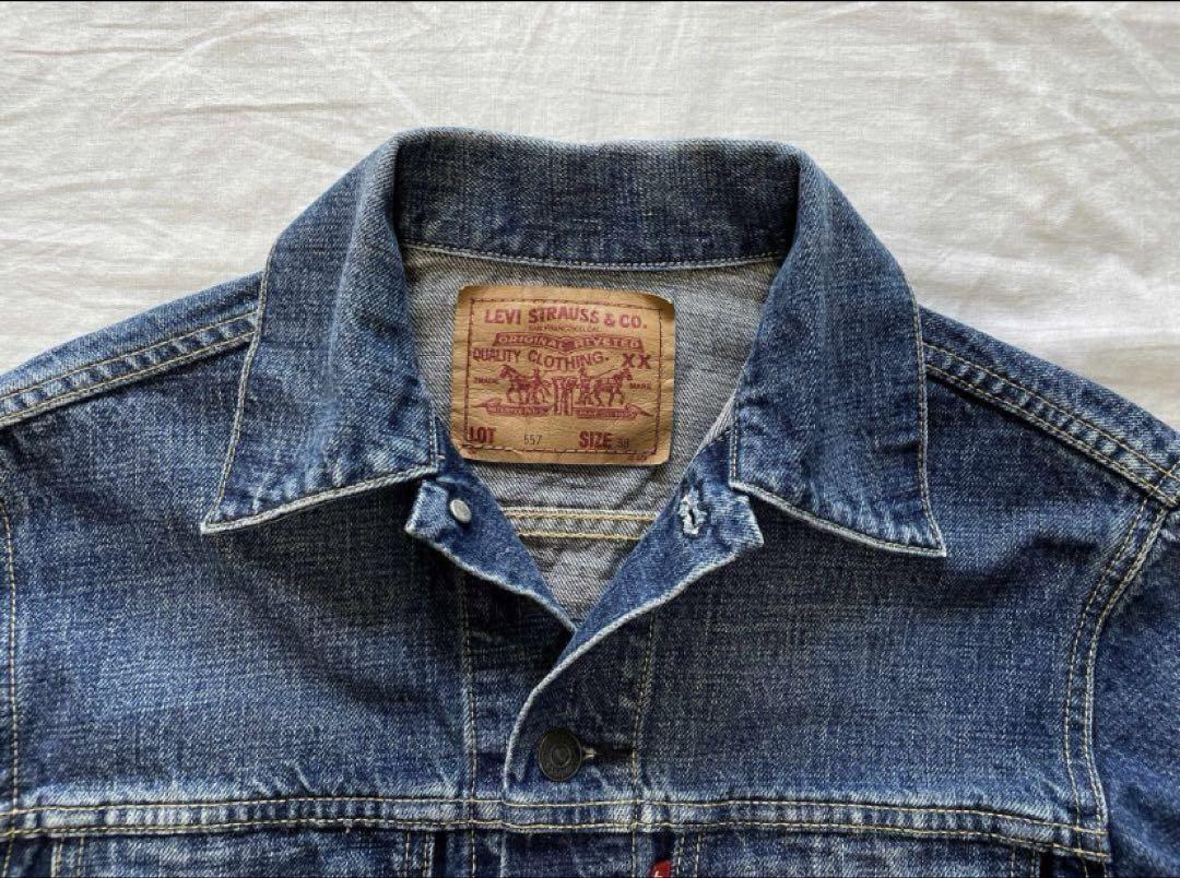 Levi's(リーバイス) / 90s復刻/香港製/557/3rd/Gジャン/38