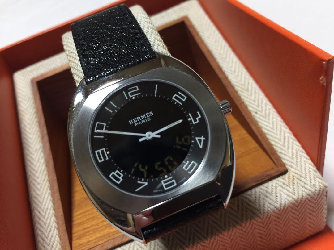 美品 付属全揃 HERMES エルメス エスパス メンズ 腕時計 ES1.710
