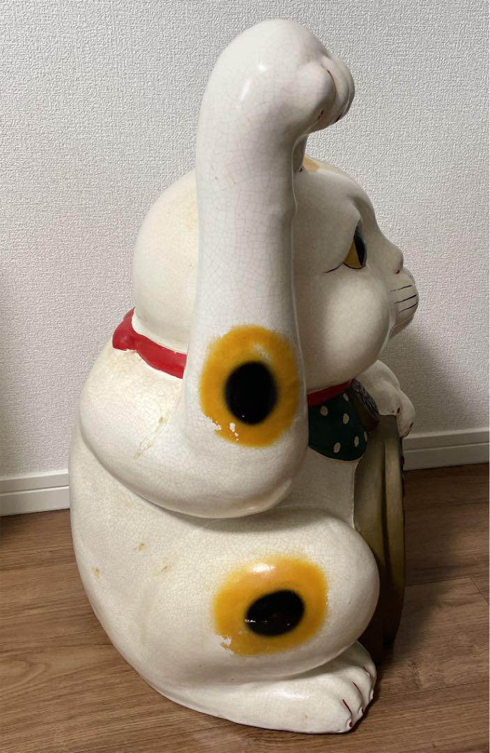 招き猫 巨大 骨董 アンティーク