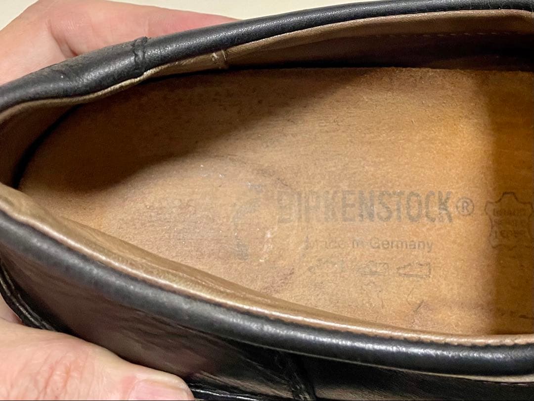 BIRKENSTOCKビルケンシュトックレザースリッポンシューズ28.5cm黒