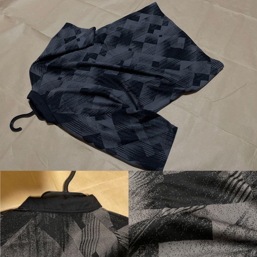 UMBRO PRO TRAINING ポロシャツ 黒 総柄 京都府サッカー協会