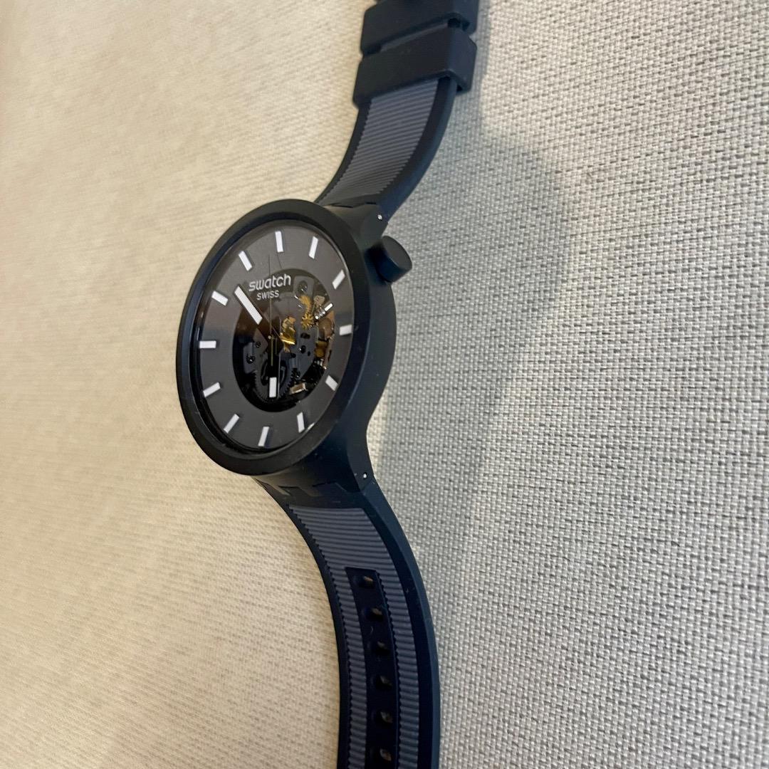 美品 Swatch スウォッチ BIGBOLD ブラック SB05B113