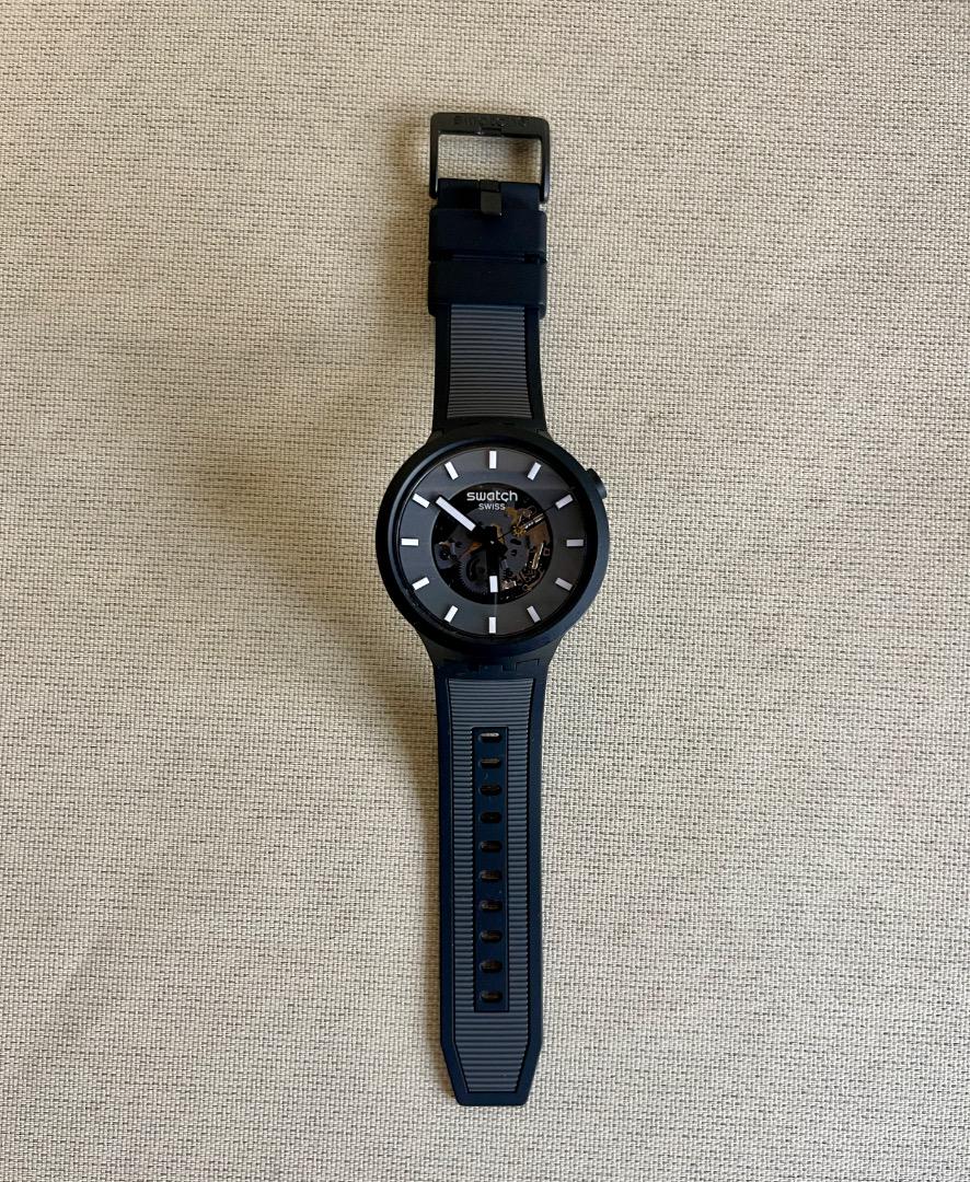 美品 Swatch スウォッチ BIGBOLD ブラック SB05B113