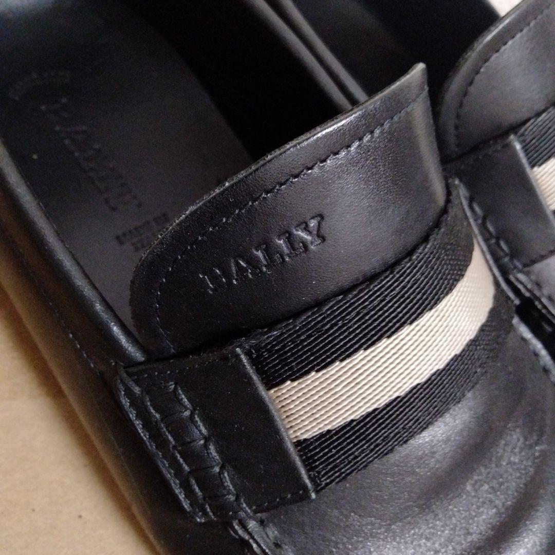 BALLY バリー レザー 黒 ドライビングシューズ スリッポン