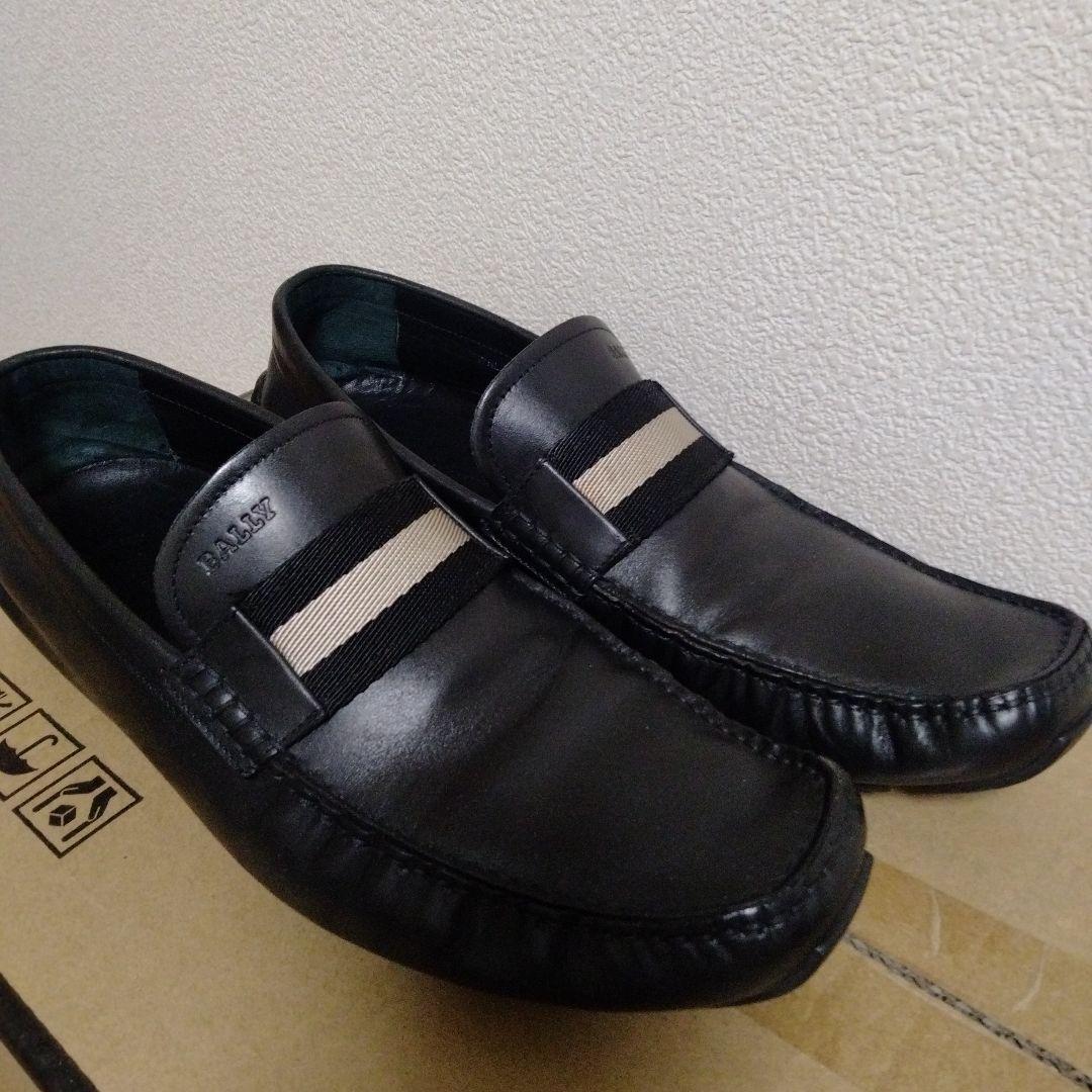 BALLY バリー ローファー レザー 本革 ドライビング　ブラック　27.5 BALLY バリー レザー 黒 ドライビングシューズ スリッポン