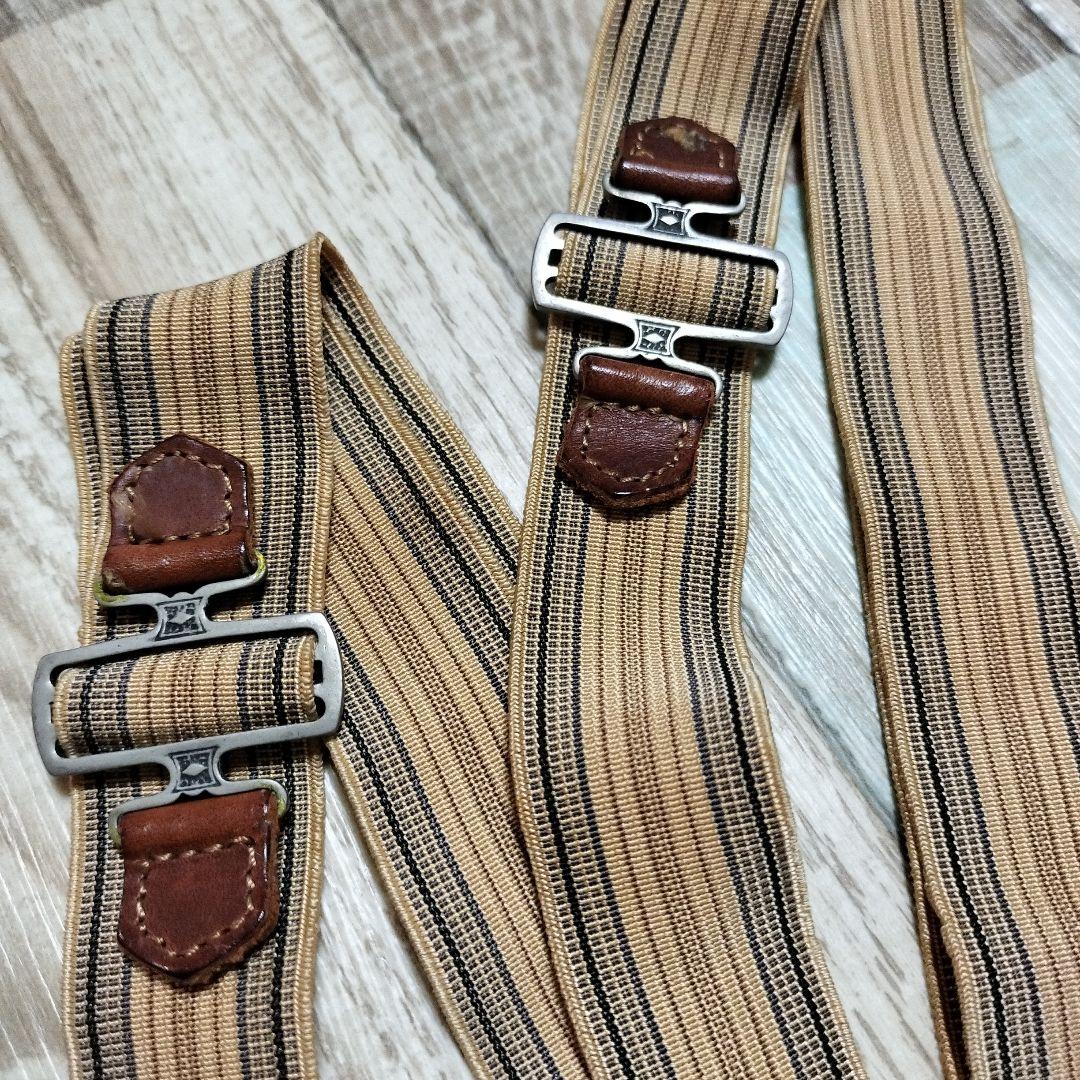 Double RL(RRL) Braces ダブルアールエル サスペンダー 黒 丸革