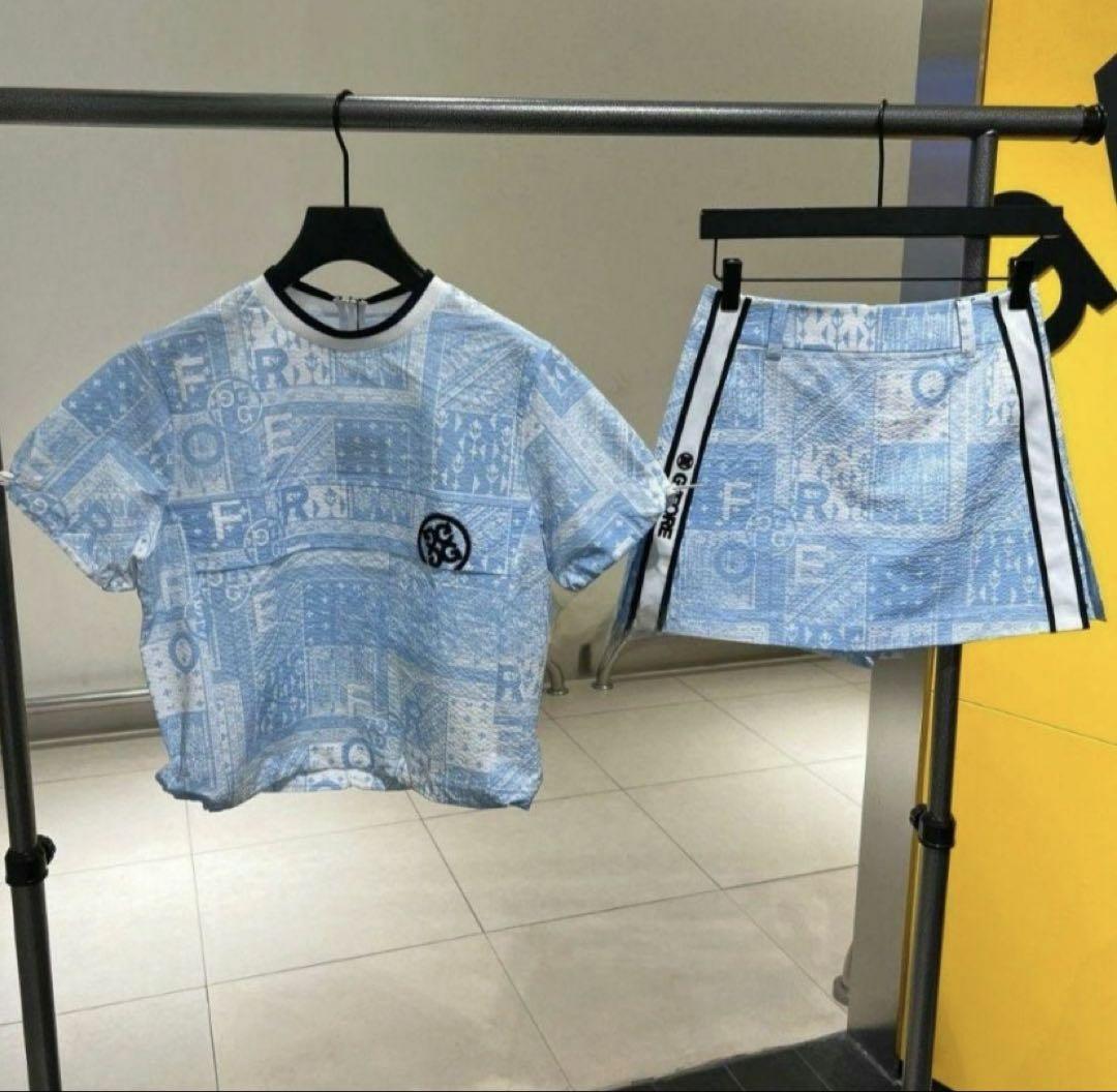 新入荷即発送★ジーフォアゴルフレディース夏用トップス G/FOREゴルフレディースウエアシャツ夏新作