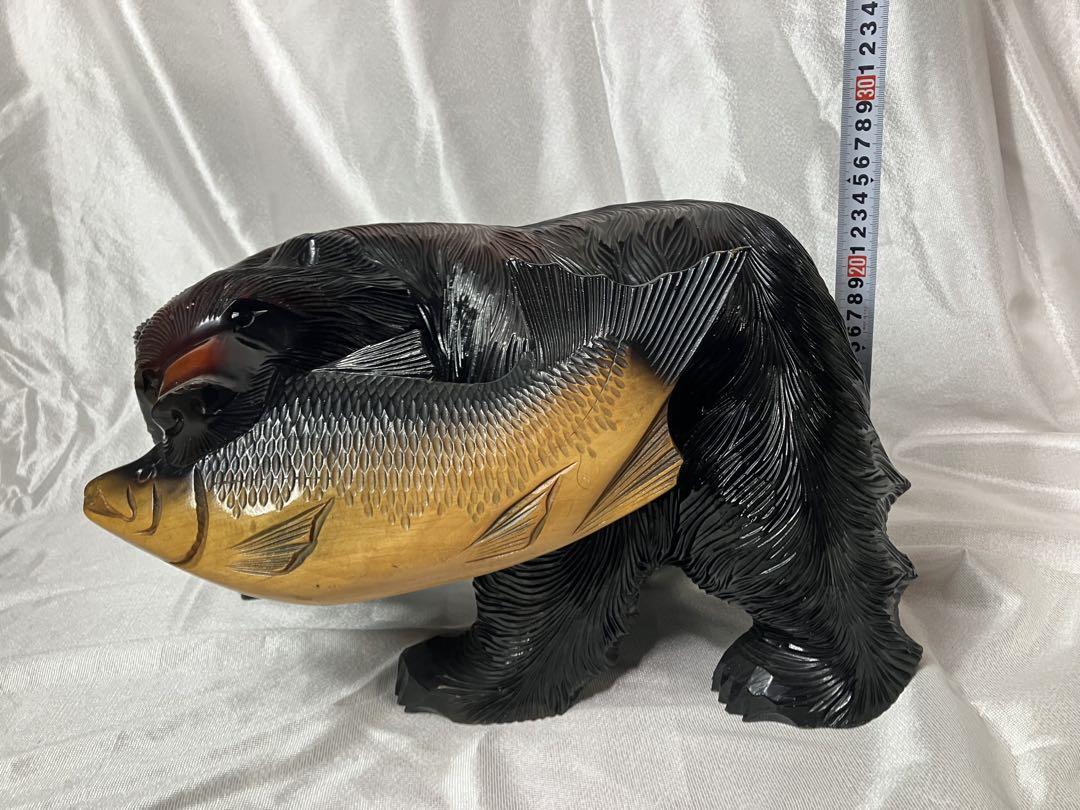 ディズニープリンセスのベビーグッズも大集合 迫力満点の熊の木彫り - メルカリ 彫刻