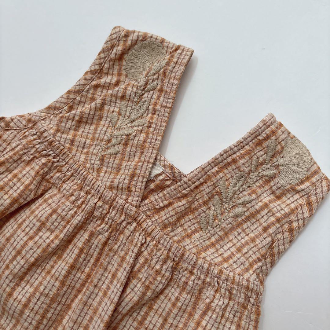 apolina 2-3Y 刺繍ワンピース used】apolina 刺繍ワンピース 2-3y - メルカリ