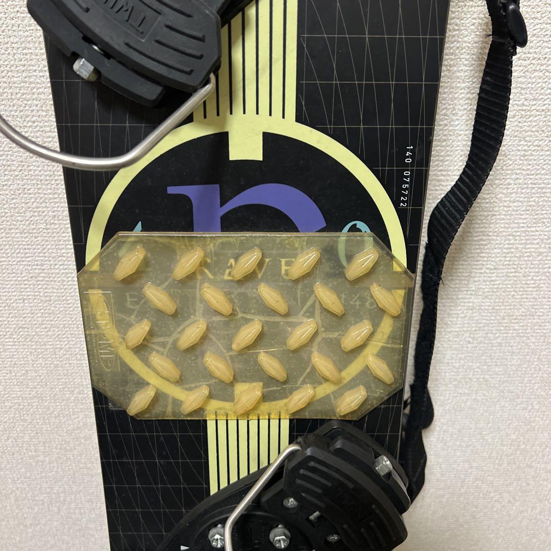 黒|黄色ハードブーツ用ビンディング付き