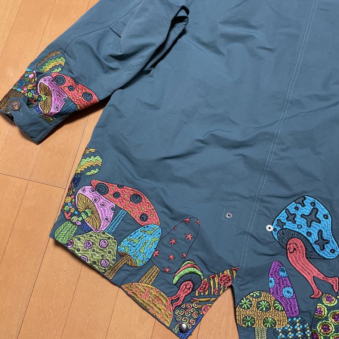 go slow caravan 刺繍モッズコート キノコ