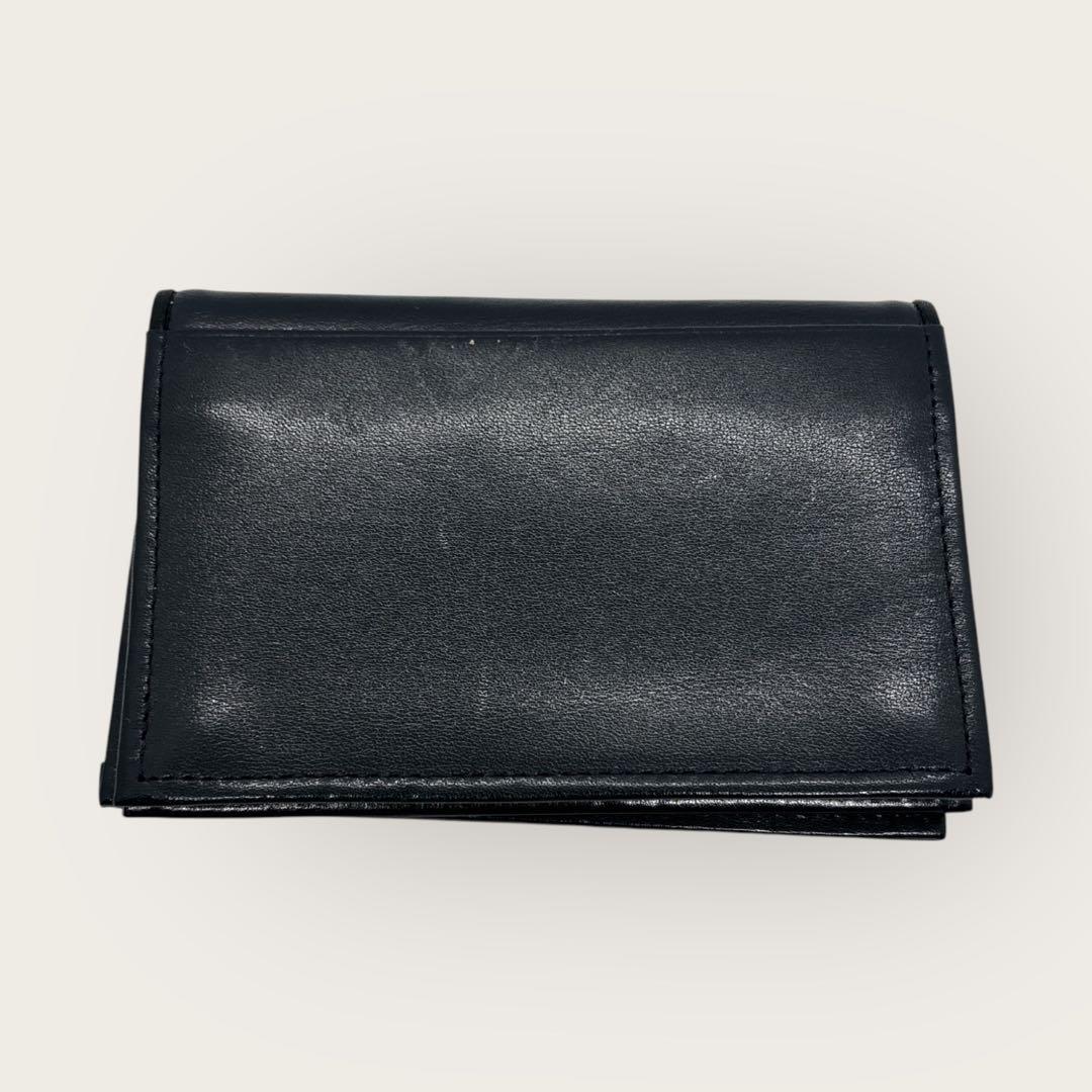 【良品】　PORTERプリュム カードケース レザー 名刺入れ　紺