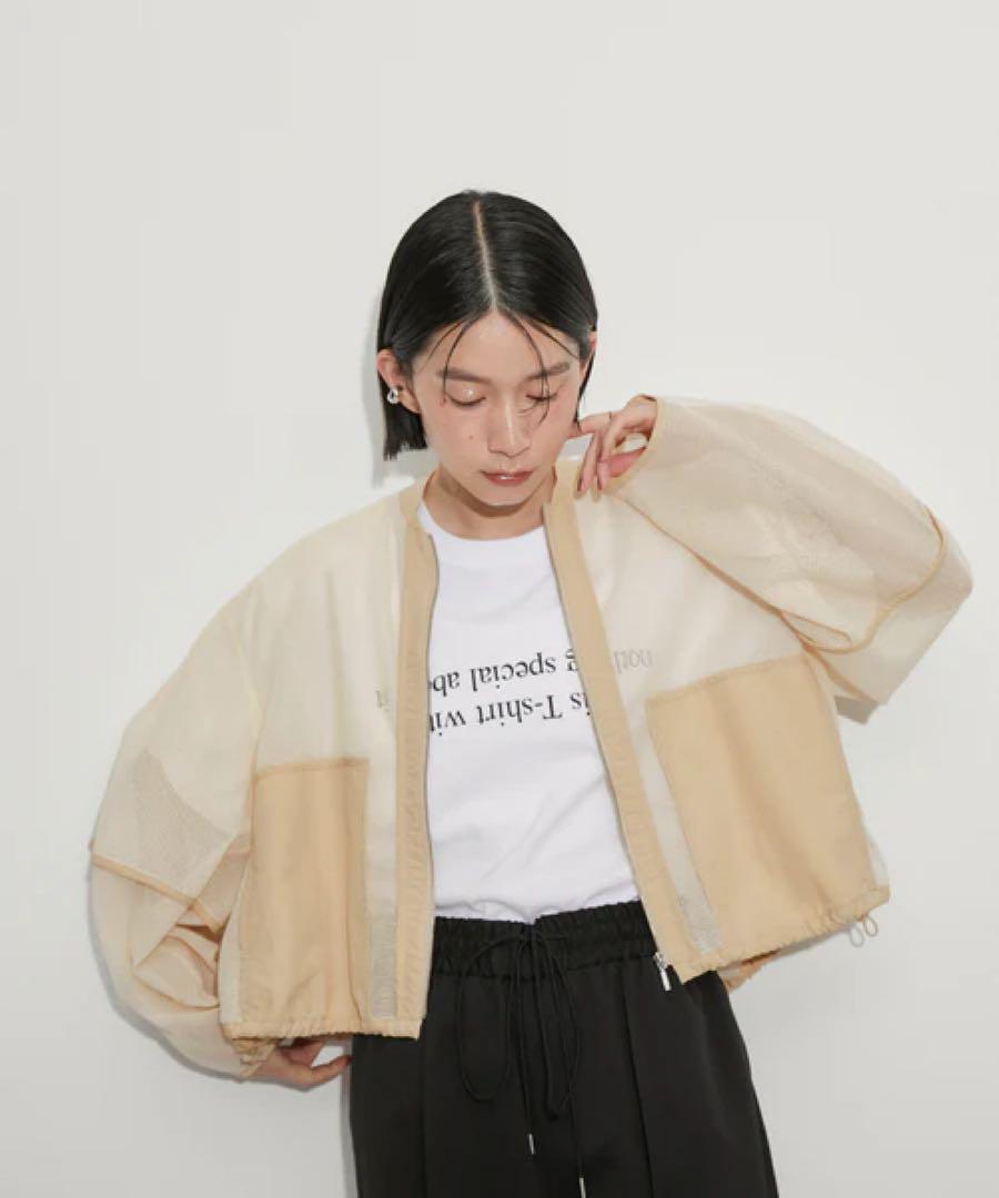 アダムエロペ　メッシュカーディガン ADAM ET ROPE' FEMME ADAM ET ROPE' FEMME 【定番・追加】メッシュカーディガン