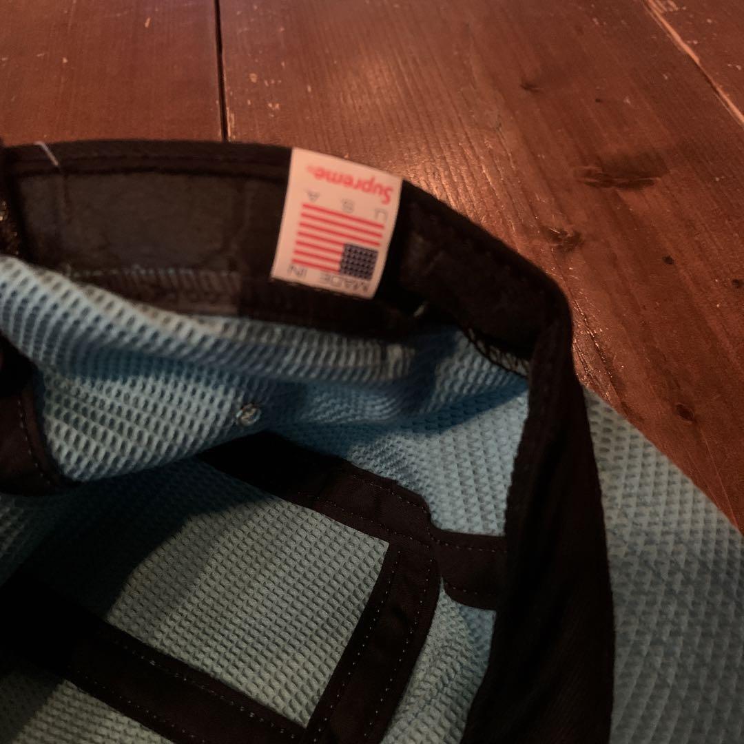 美品Supreme ボックスロゴ ワッフルキャンプキャップ