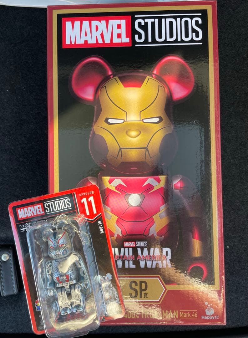 Happyくじ BE@RBRICK SP賞 400% アイアンマン マーク