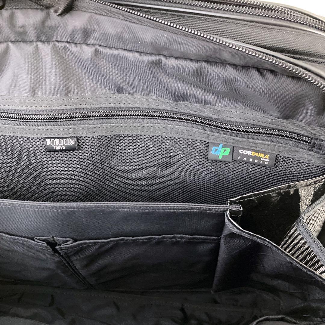 【美品】ポーター ハイブリッド ブリーフケース2way ビジネス ブラック A4