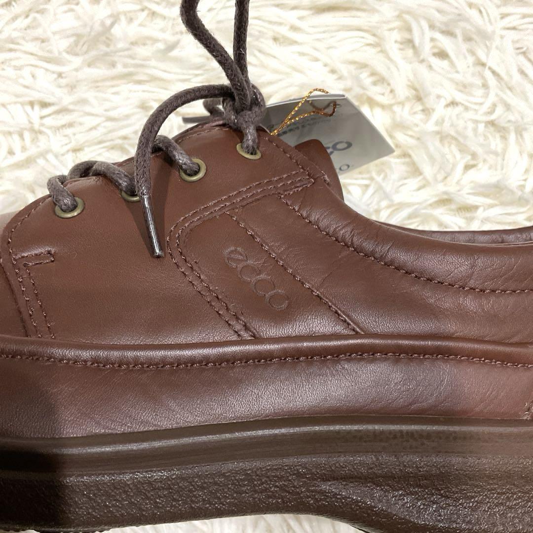 新品 ecco エコー スニーカー コンフォート レザー ブラウン 26.5