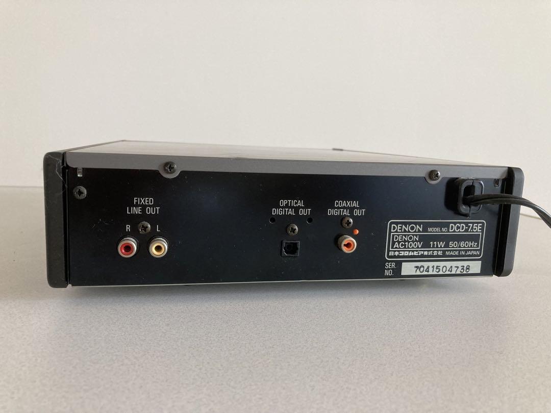 DENON CD プレーヤー DCD-7.5E リモコン付き動作品 - メルカリ